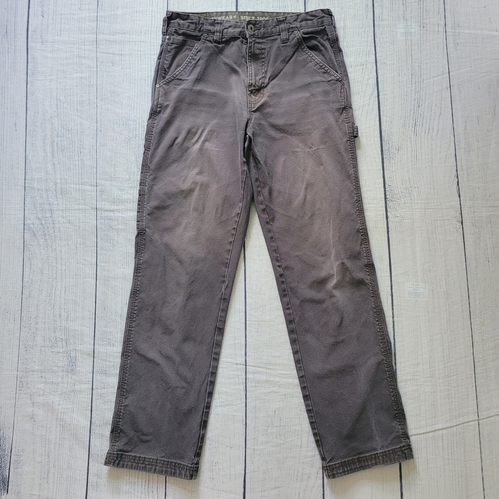 Smith's Workwear	Size	32x32 Men's Stretch‎ Duck Canvas Carpenter Pants Dark Grey